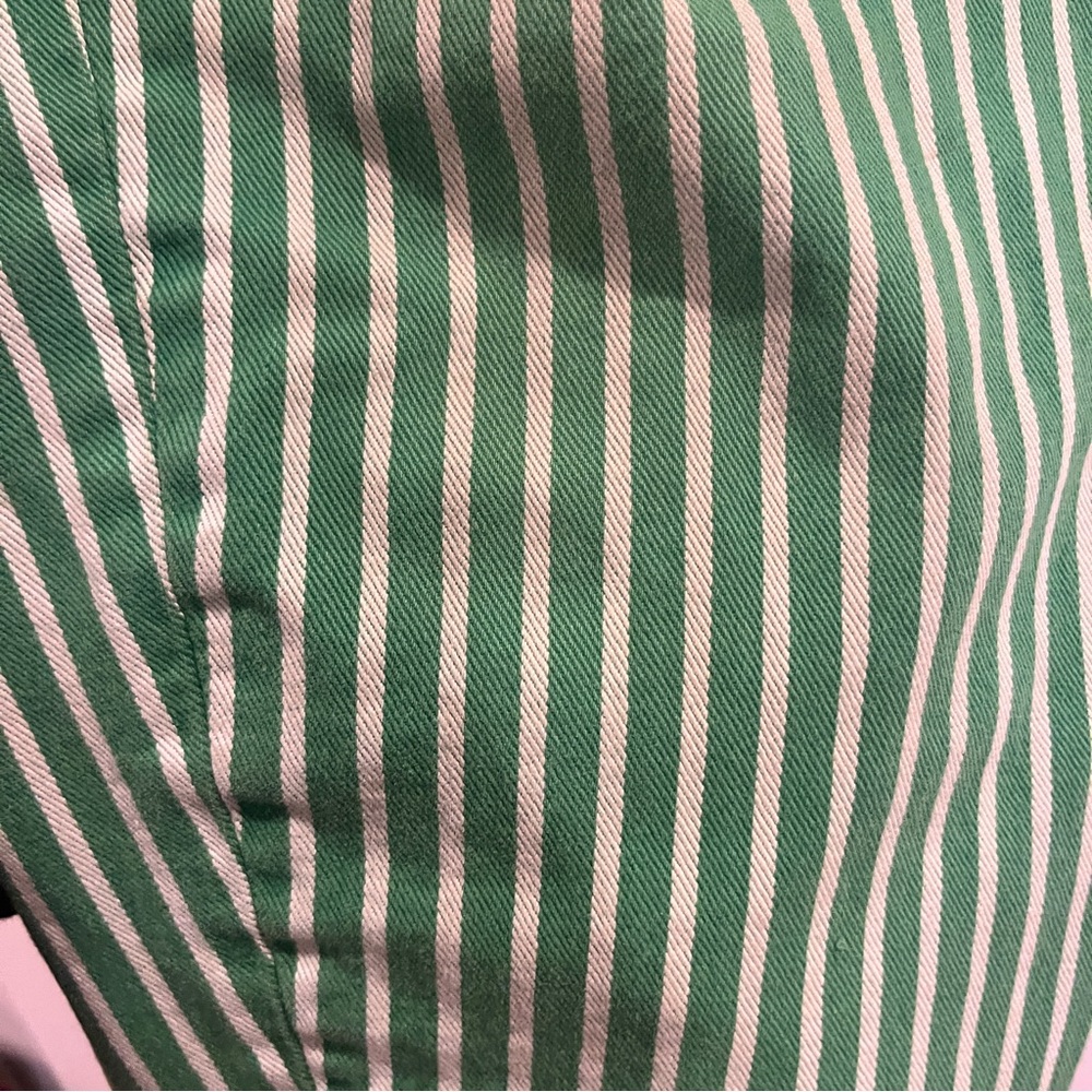 Ganni Kelly green striped Stary jeans - Picture 12 of 13